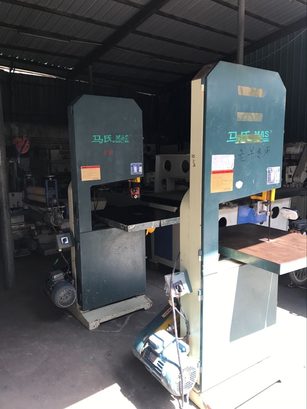 广东二手木工机械/二手马氏带锯/二手木工机械回收买卖