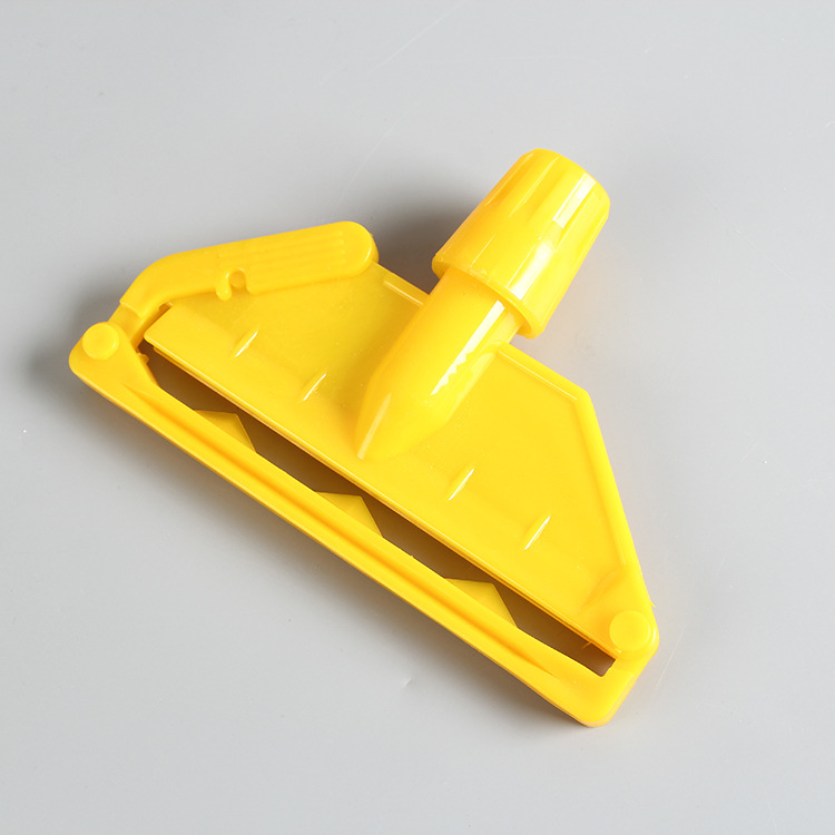 供应拖把头塑料夹头配件多色蜡拖夹水拖夹厂家直销