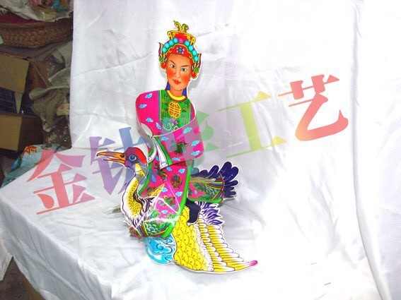 纸扎仙鹤白鹤纸别墅