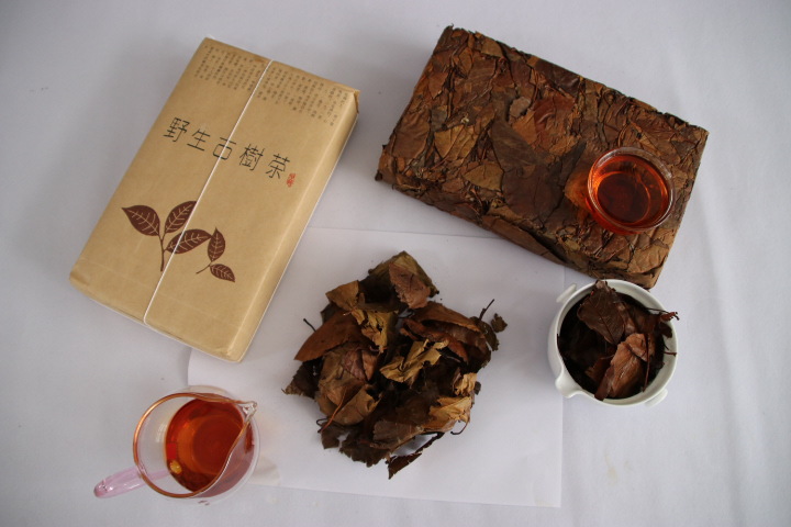 【黄传富茶业】野生古树茶 棠梨叶砖 湖南安化黑茶 茯砖茶400g