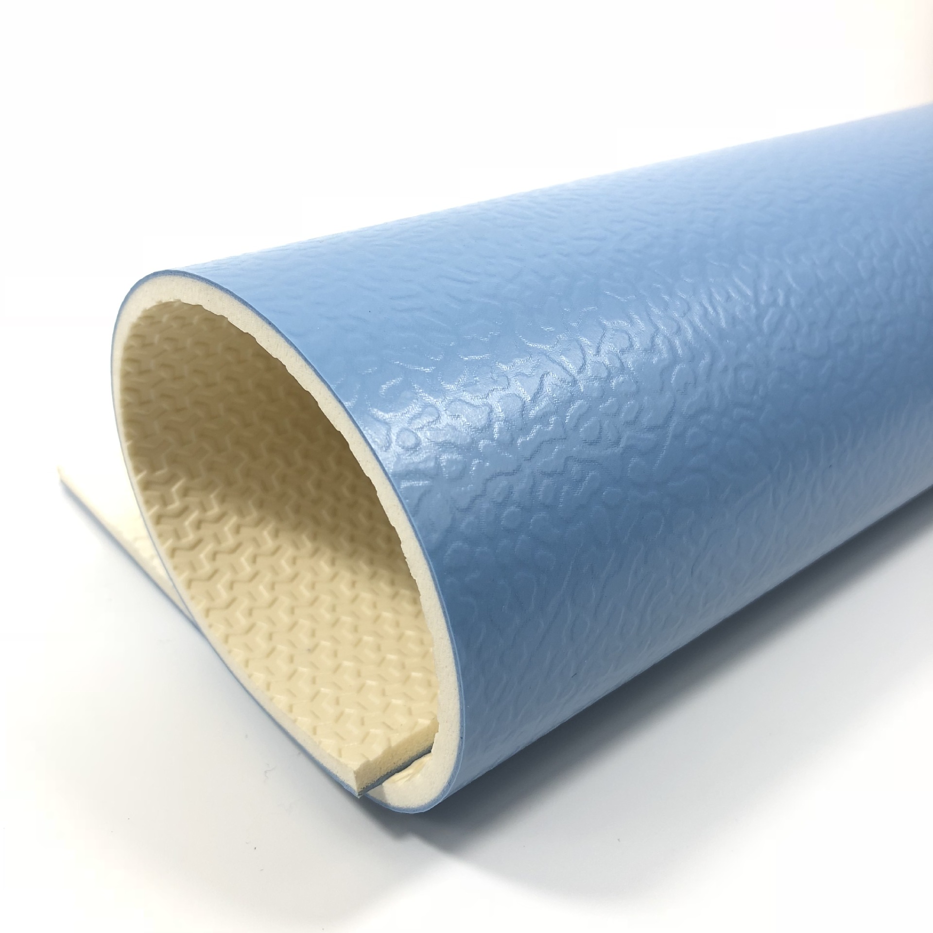 体育运动地板 羽毛球地板 篮球场地板 pvc弹性材料 宝石纹 深兰色