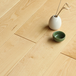 厂家直销实木地板 防水耐磨白枫榆木家装建材卧室客厅同城包邮