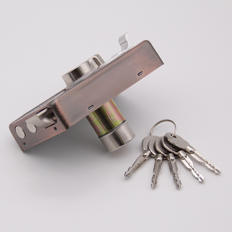 批发9219连体锁简易锁外装门锁老式防盗门锁地下室门锁储藏间门锁