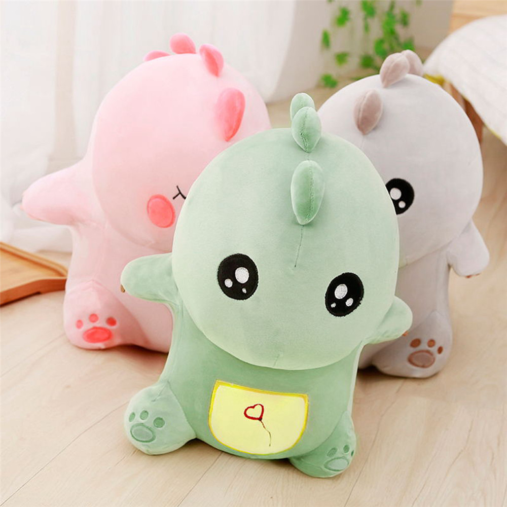 可爱软体恐龙毛绒玩具羽绒棉恐龙公仔布娃娃抱枕暖手捂生日礼物