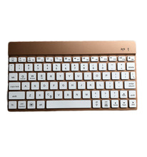厂家直销 金色七彩发光蓝牙键盘  支持多语言 无线蓝牙键盘