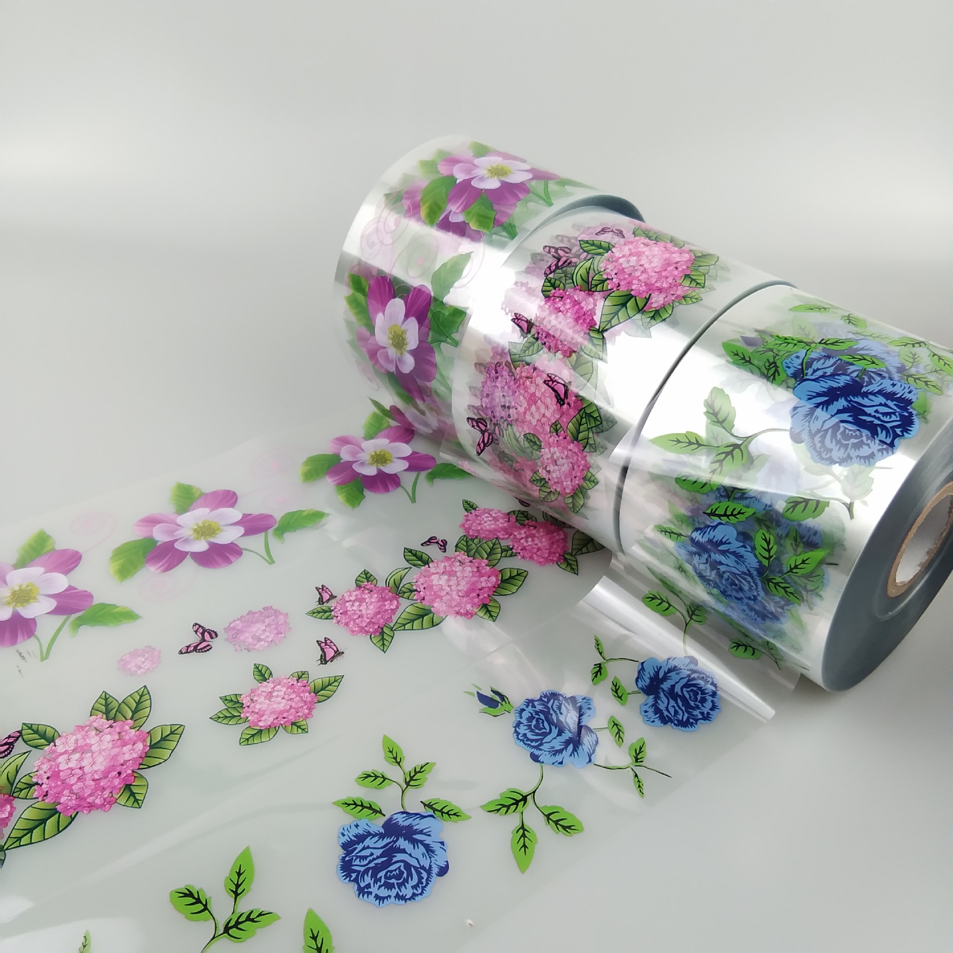 整理箱热转印膜订做 pp塑料印刷转印膜 模内贴 包装桶转印膜