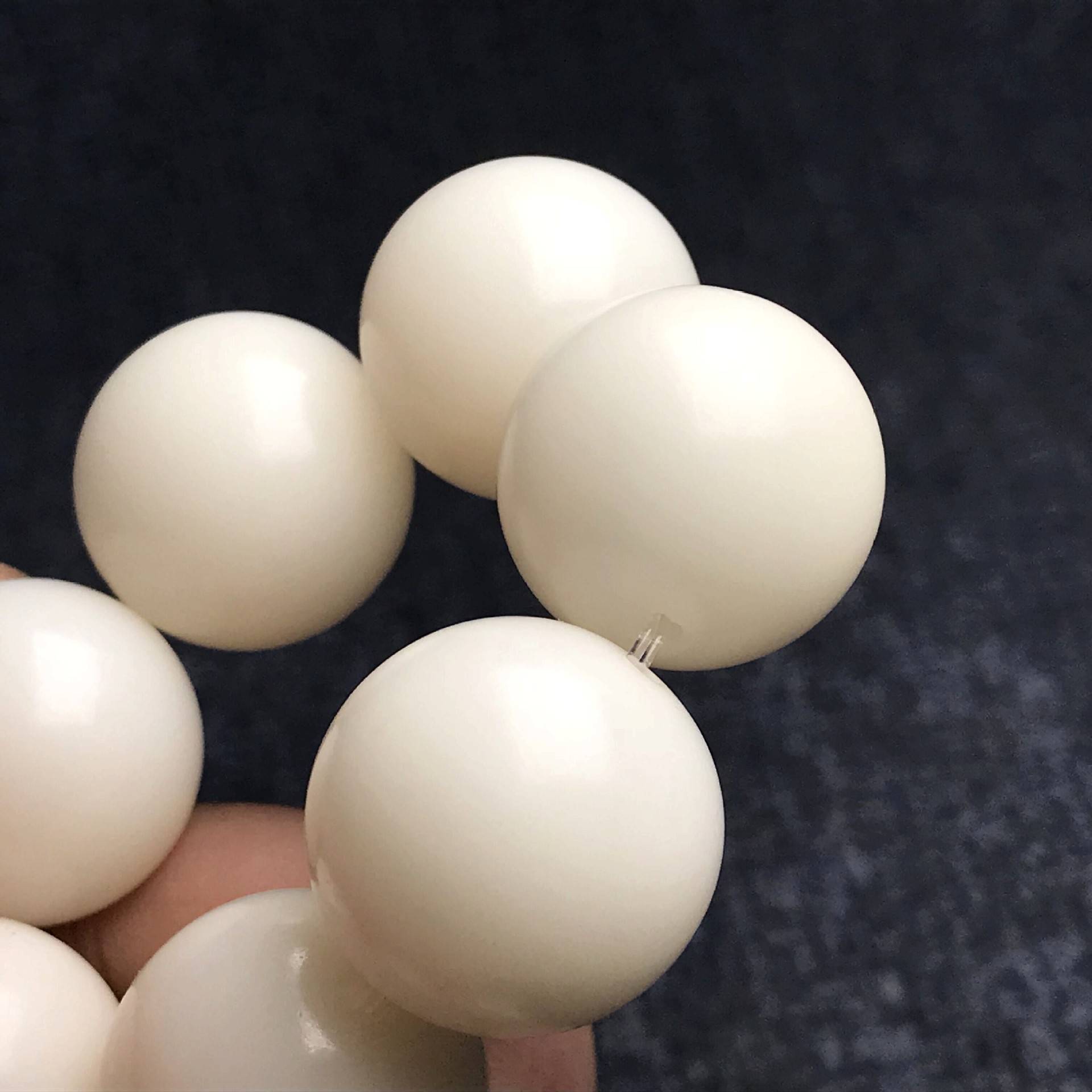 天然白菩提根单圈佛珠念珠顺白大白玉菩提子乳白色圆珠手串手链