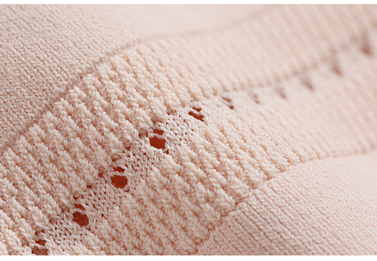 勾花针织衫_2018新款纯色冰丝上衣v领短袖修身曲珠针织衫y116 - 阿里