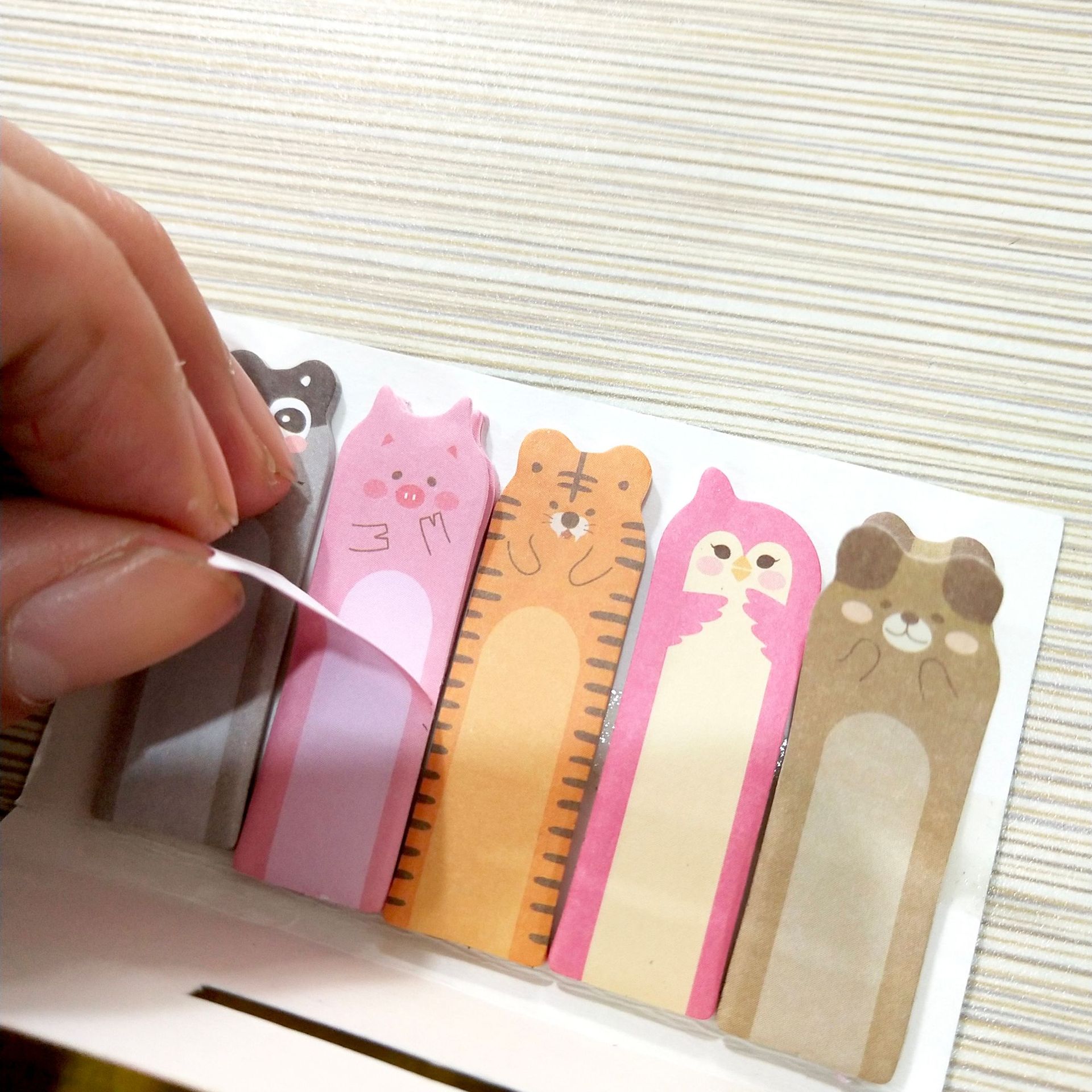 厂家定做创意卡通造型便利贴n次贴彩色创意便签本定制4本包装批发