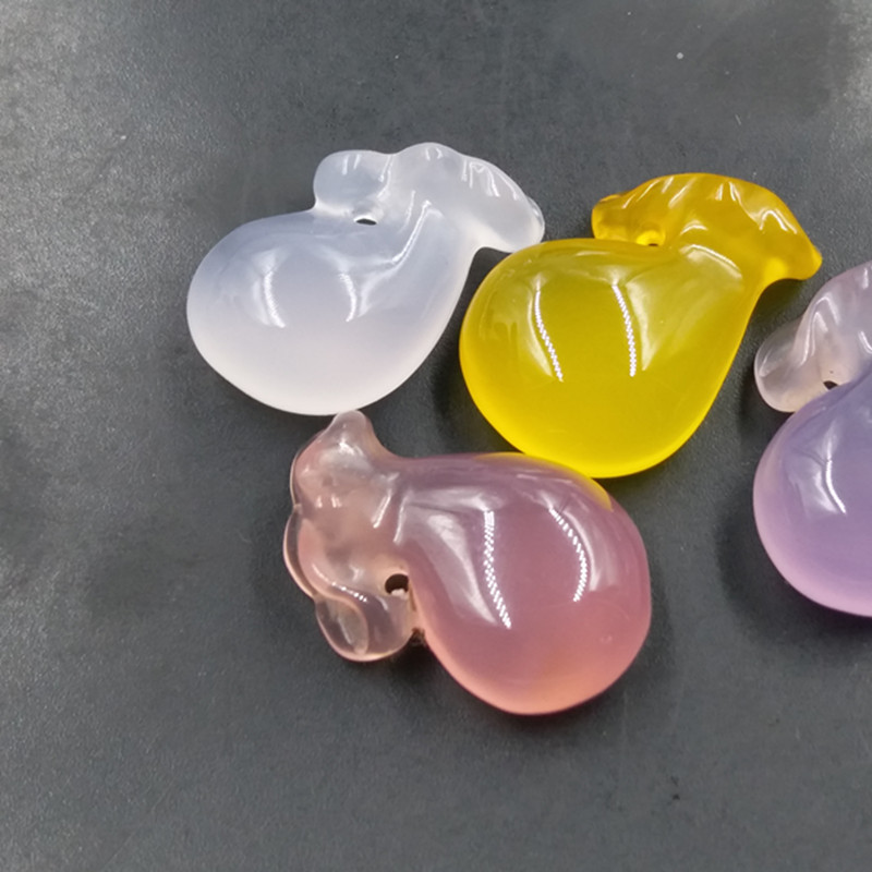 平价玉器 玉髓玛瑙小钱袋吊坠 挂坠