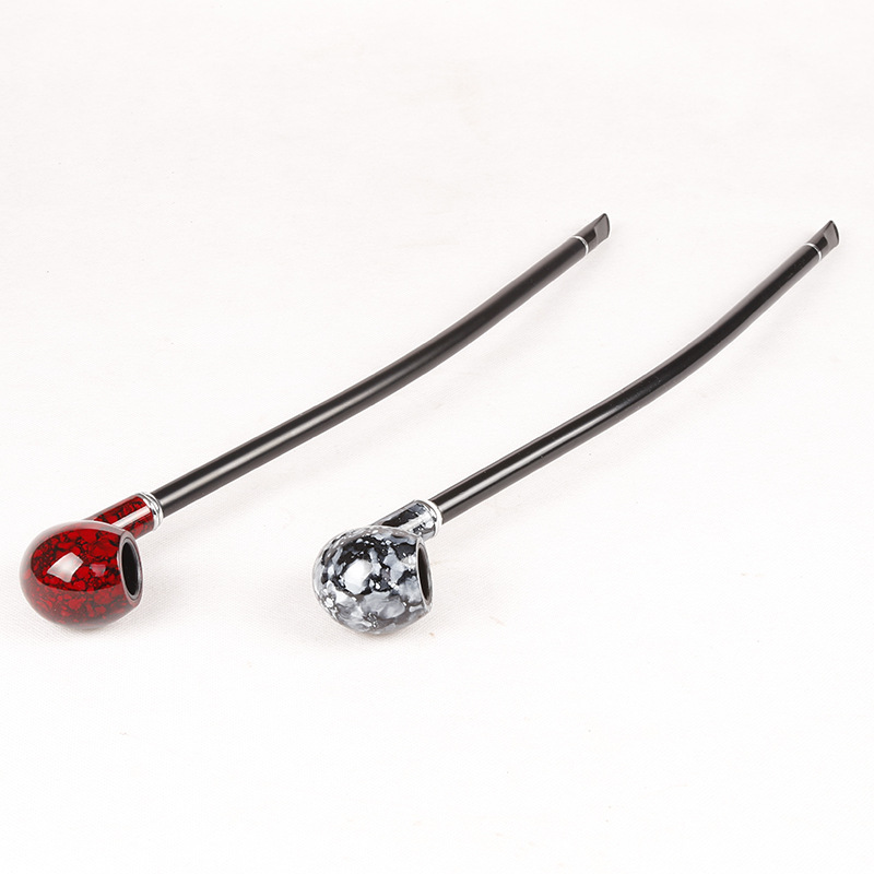 41厘米长杆烟斗 新款外贸出口wood pipe礼盒装 cg702-阿里巴巴