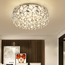 鸟巢吸顶灯led现代简约圆形客厅创意卧室灯具儿童房水晶遥控灯饰