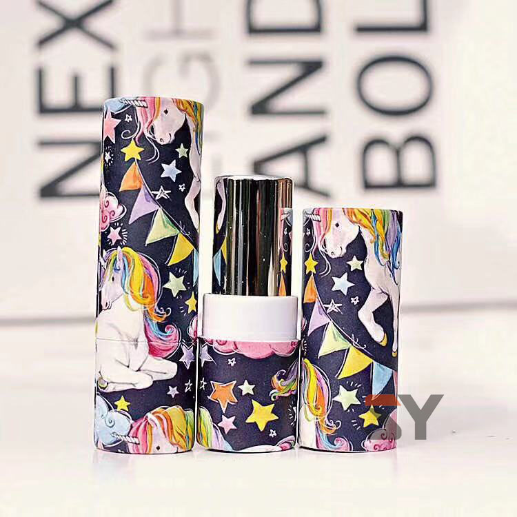 现货 唇膏纸罐口红纸管纸质口红空管高档自制diy手工唇膏空壳纸管