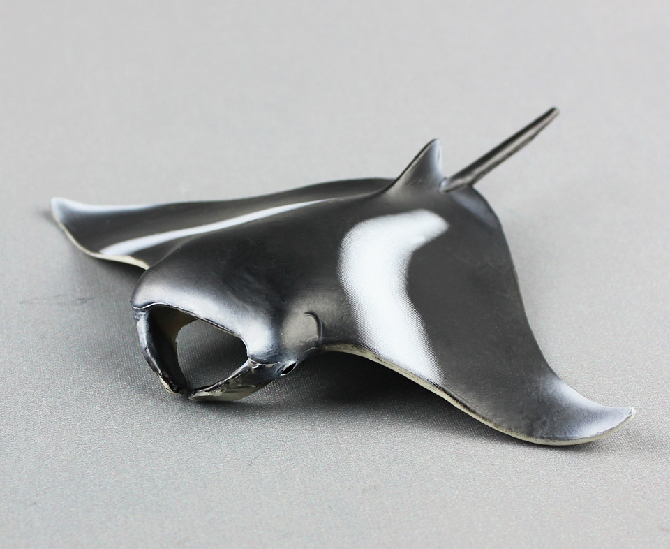 海洋生物模型魔鬼鱼蝠鲼儿童仿真静态塑胶实心动物玩具外贸货源