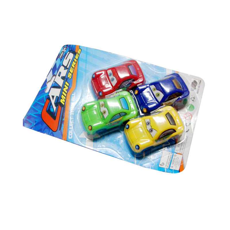 儿童益智q版回力玩具车卡通回力车迷你回力车回力卡通汽车玩具车