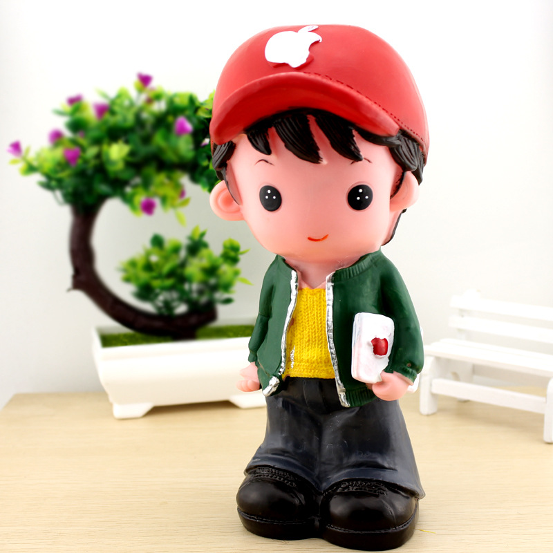 搪胶公仔,玩偶,娃娃-卡通人物迷你工艺品摆件创意搪胶儿童玩具定制