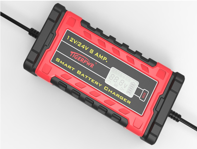 厂家热销便携式智能汽车电瓶充电器( 1a/ 4a/ 6v /8a)