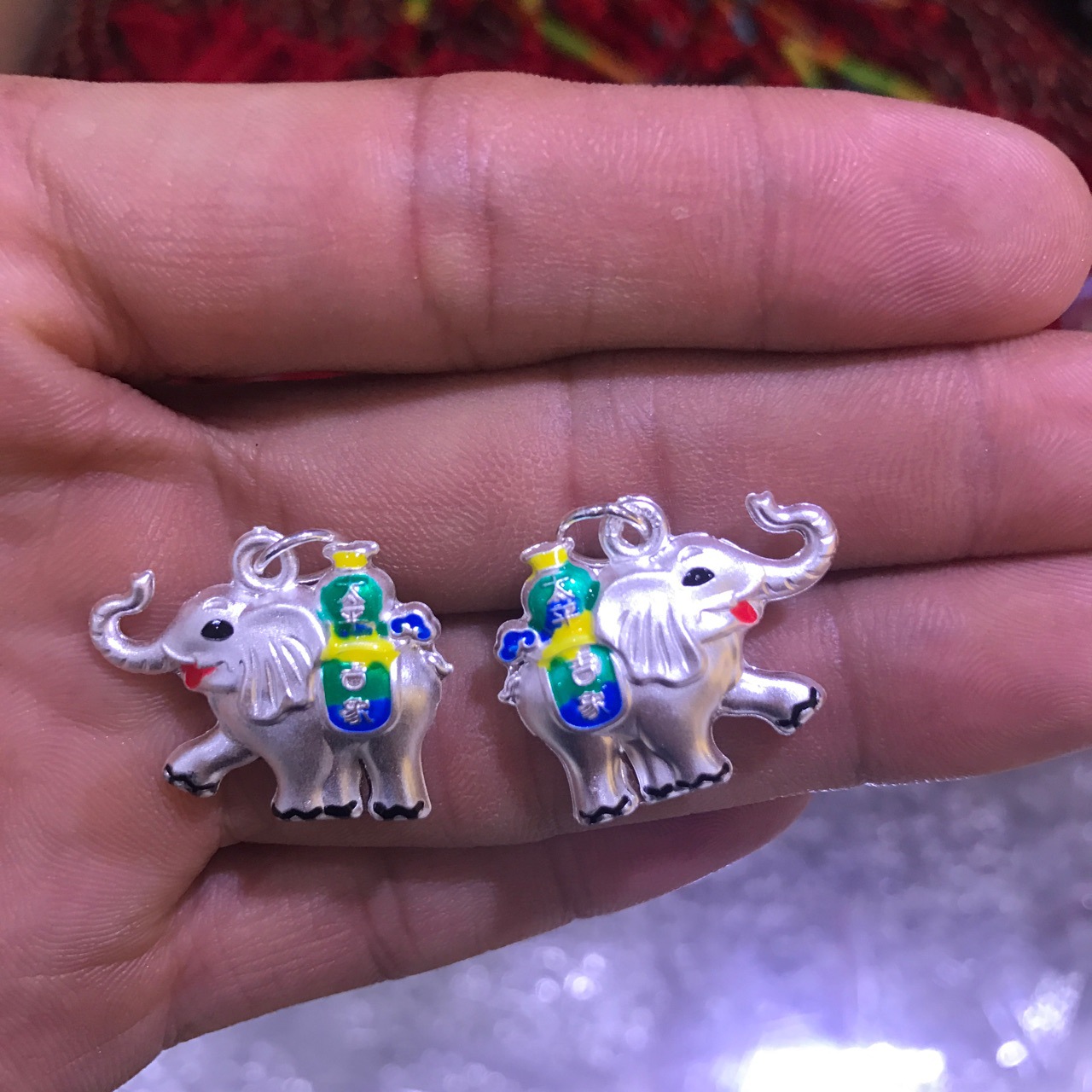 中国太平保险礼品 999足银吊坠太平吉象吊坠太平89周年纪念礼品