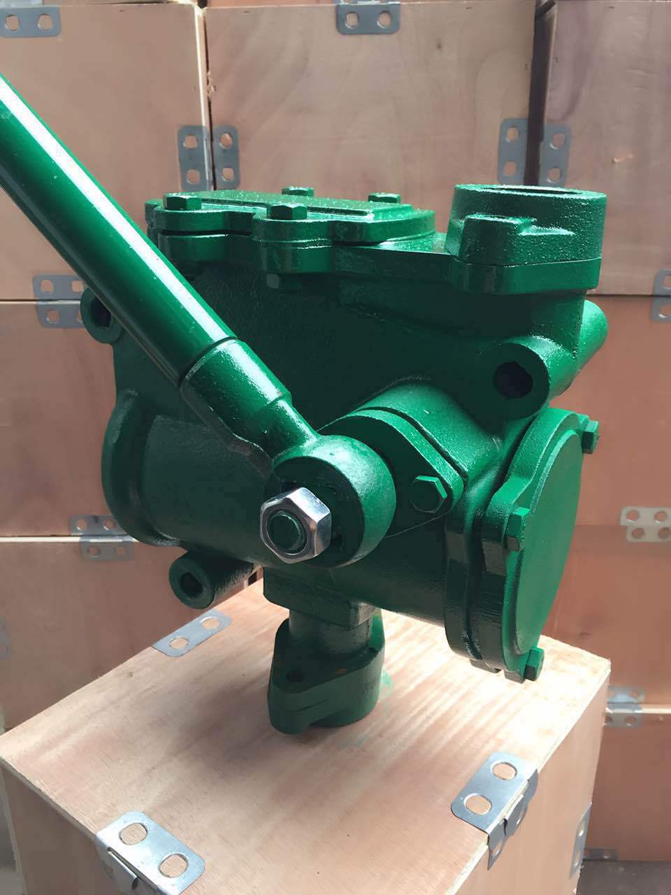 人防用sh-38手摇泵 插管式手摇油泵 丝扣法兰连接手动抽水泵