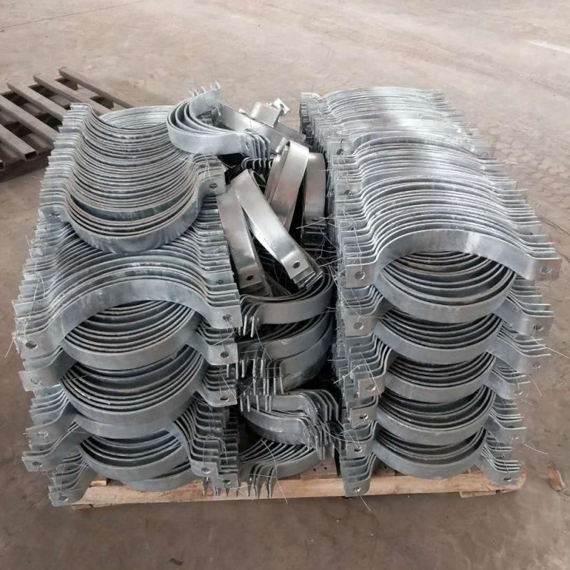 厂家直销50骑马卡标志牌抱箍碳钢欧姆卡 镀锌马鞍卡 热镀锌水管卡