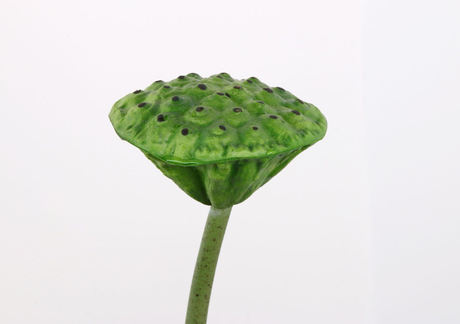 仿真莲蓬长杆pu单支莲蓬把束莲蓬荷花家居摆设干花道具水池装饰_亿博