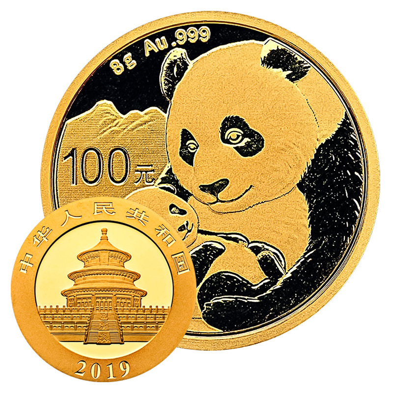 2019年熊猫金币纪念币 熊猫币1克3克8克15克30克纪念金币全新保真