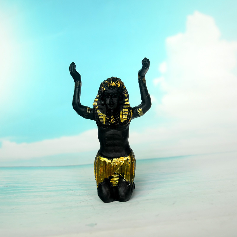 厂家批发心里沙盘沙具人物系列之印第安人双手举天埃及神像 a-633