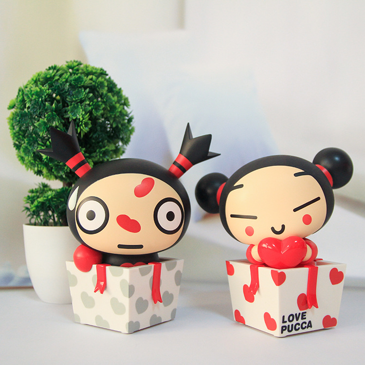 中国娃娃pucca 存钱罐 动画周边 婚庆家居饰品 创意卡通储蓄罐