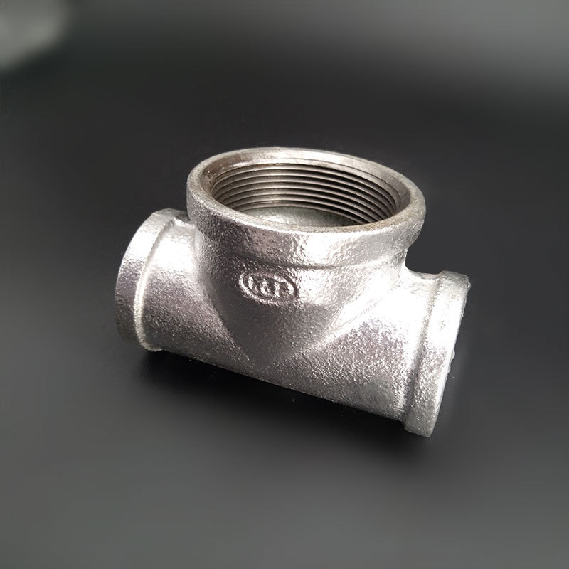 卡耐夫 热镀三通 中大三通 国标加厚 玛钢热镀 玛钢管件 bsi认证