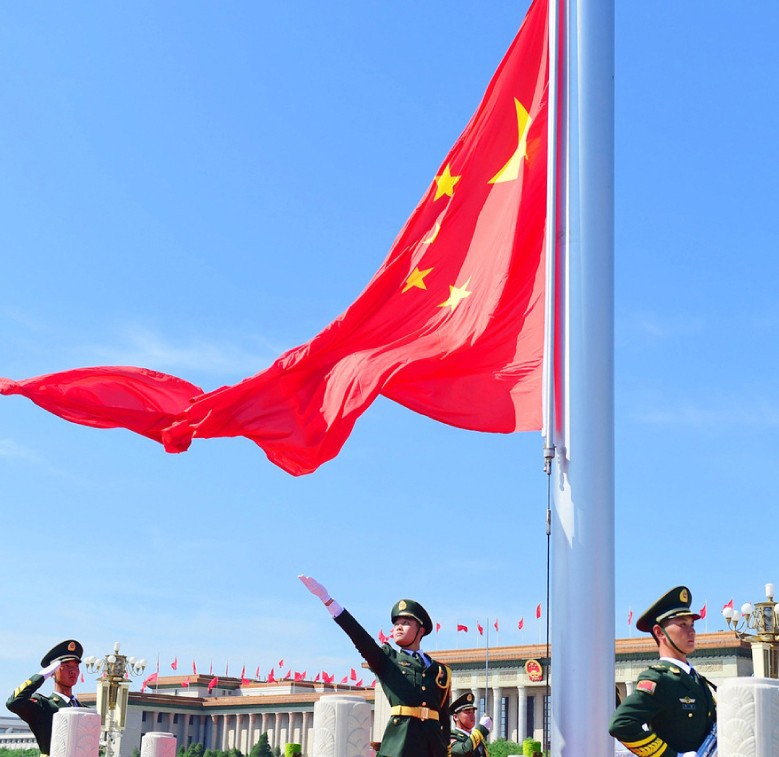 得力3224 纳米防水型4号标准国旗 四号五星红旗144*96cm