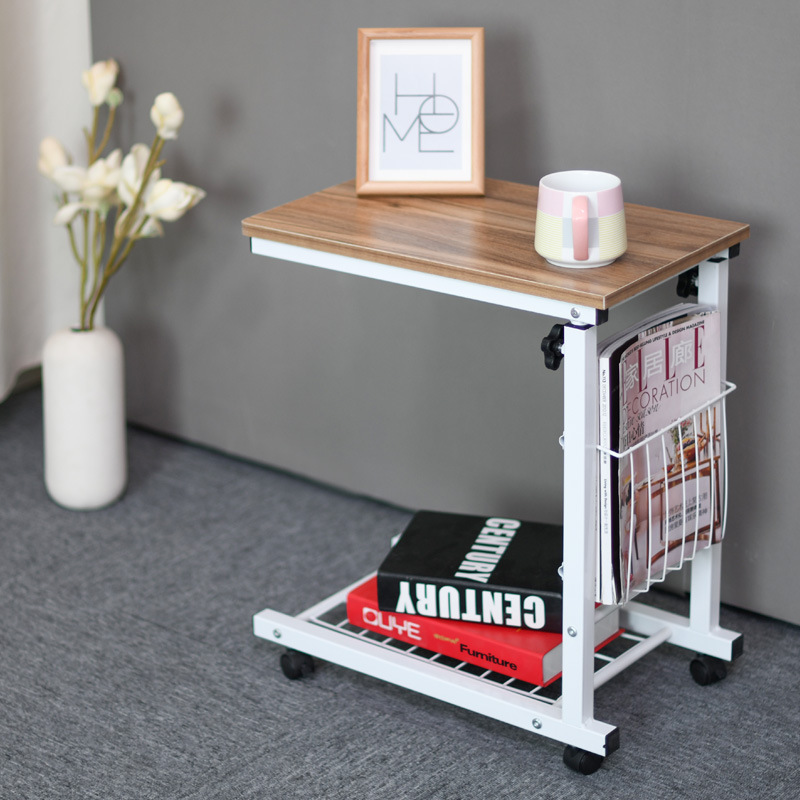 1 Manufacturer] Simple Modern Mobile Bedside Table Lifting Small Coffee Table Side Table Lazy Computer Desk Sofa Small Desk