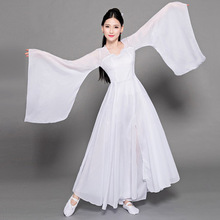古典舞演出服女飘逸中国风凉凉舞蹈服装现代仙女改良汉服古装成人