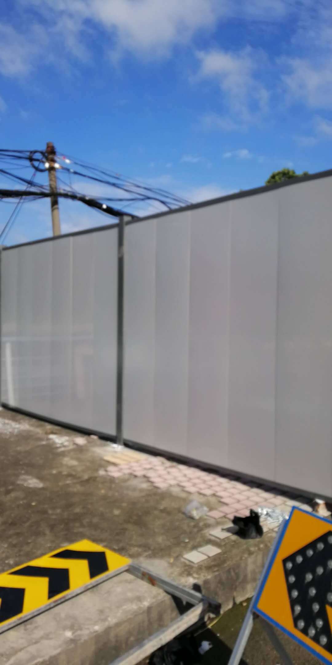 广州市标准建筑工地施工围挡钢结构装配式围挡围蔽 镀锌钢围挡