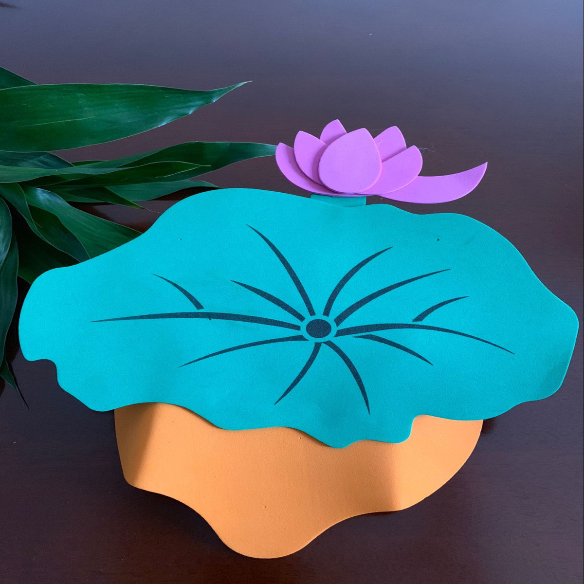 青蛙荷叶荷花头饰道具头套面具表演道具小蝌蚪找妈妈故事