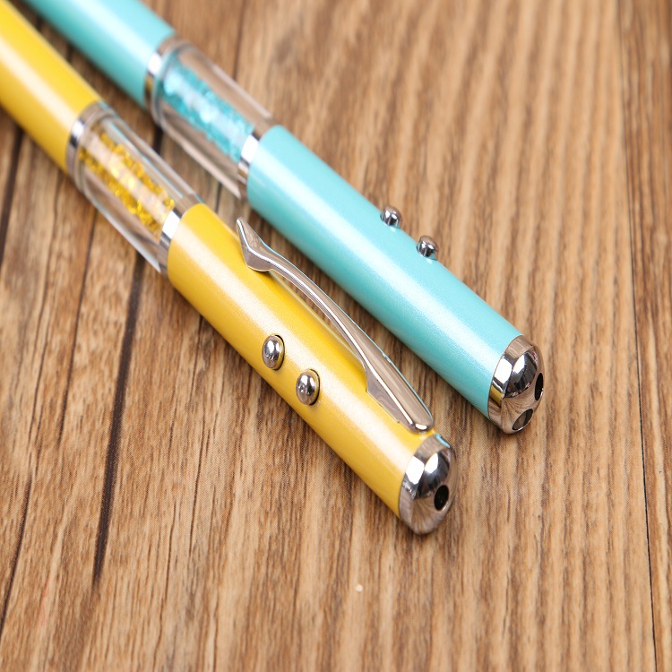 新美制笔多彩双色光触屏金属激光笔广告推销售楼指示笔可定制logo