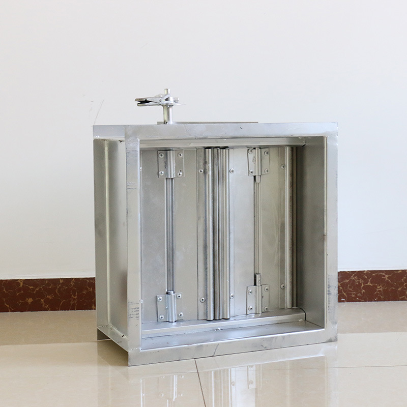 厂家供应镀锌钢板调节阀 对开多叶调节阀 风管止回阀正压送风口