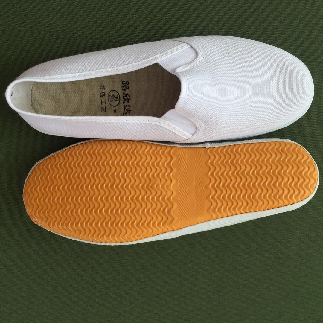 厂家批发白网鞋白球鞋运动体操鞋晨练表演武术跑步工作鞋