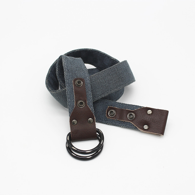 spot wholesale double ring buckle 4cm belt multi-function canvas washing belt factory customized