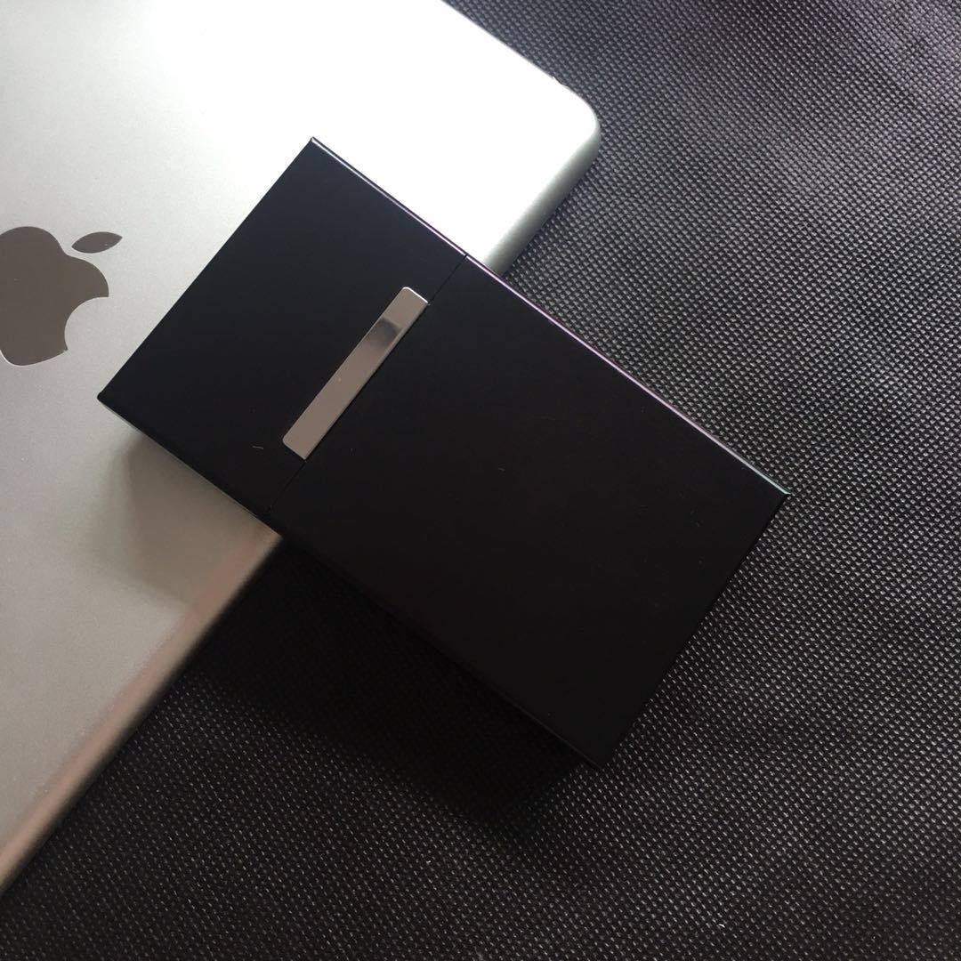 潮牌supreme20支装女士细烟盒 超薄自动翻盖金属香菸盒 个性定制