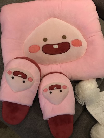 卡考kakao狮子ryan子屁桃鸭子居家防滑情侣地板棉拖鞋