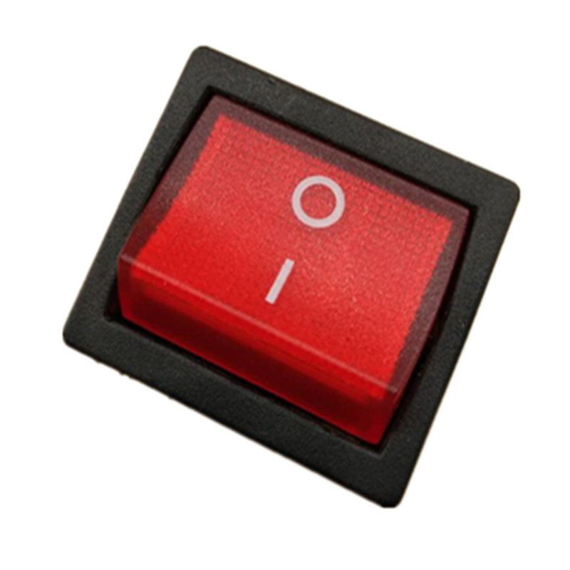 船型开关 kcd5-105 d5带灯红色四脚船型开关kcd5四脚带灯船型开关