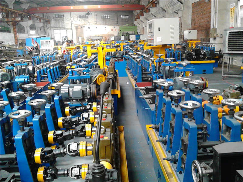 恒锋机械全自动不锈钢工业焊管机组 金属钢管成型机生产线