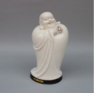 家居装饰 景德镇陶瓷 佛像雕塑弥勒佛摆件 发财罗汉造型