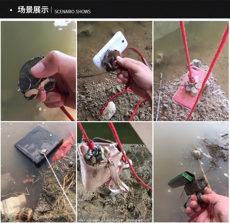 钕铁强力大号铁石磁铁盘强铁高吸铁石池塘打捞吸盘钕铁硼