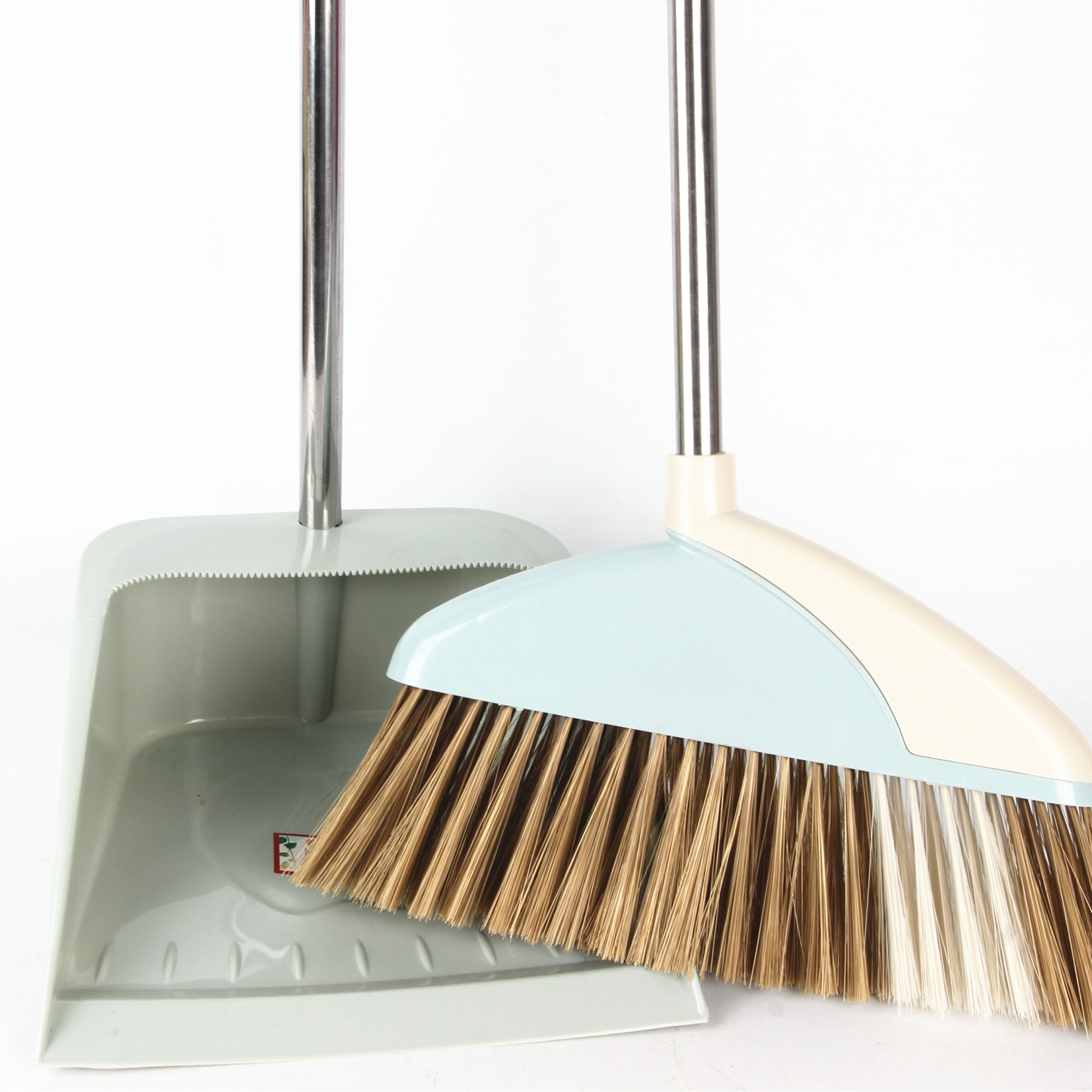 精品弯把手扫帚套装 十元店扫帚组合 10元店日用百货货源 赠品