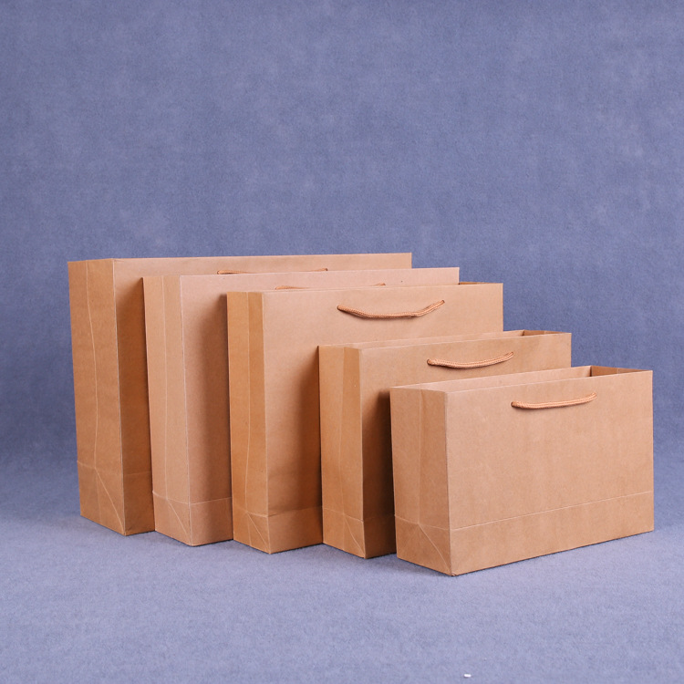 牛皮纸袋 折叠纸袋 通用购物纸袋定做 直销通用手提购物纸袋