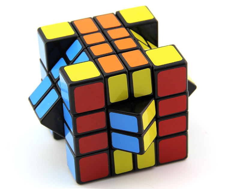 智力乐园混元444魔方黑色 学生初学培训witeden & oskar设计魔方