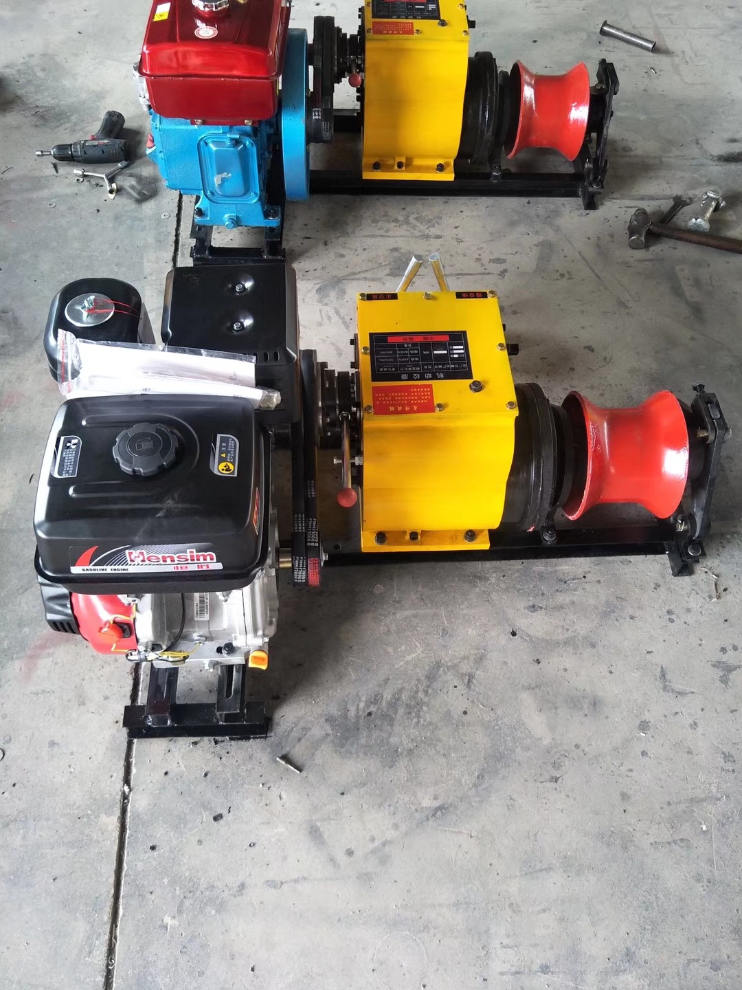 批发定制 汽油机动绞磨 电缆绞磨 柴油牵引绞磨机 绞磨式放线车