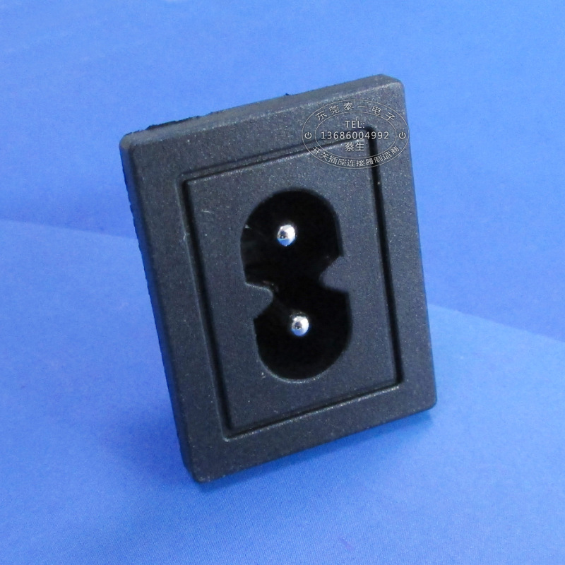 0卡位7a大8字ac电源插座lh-8