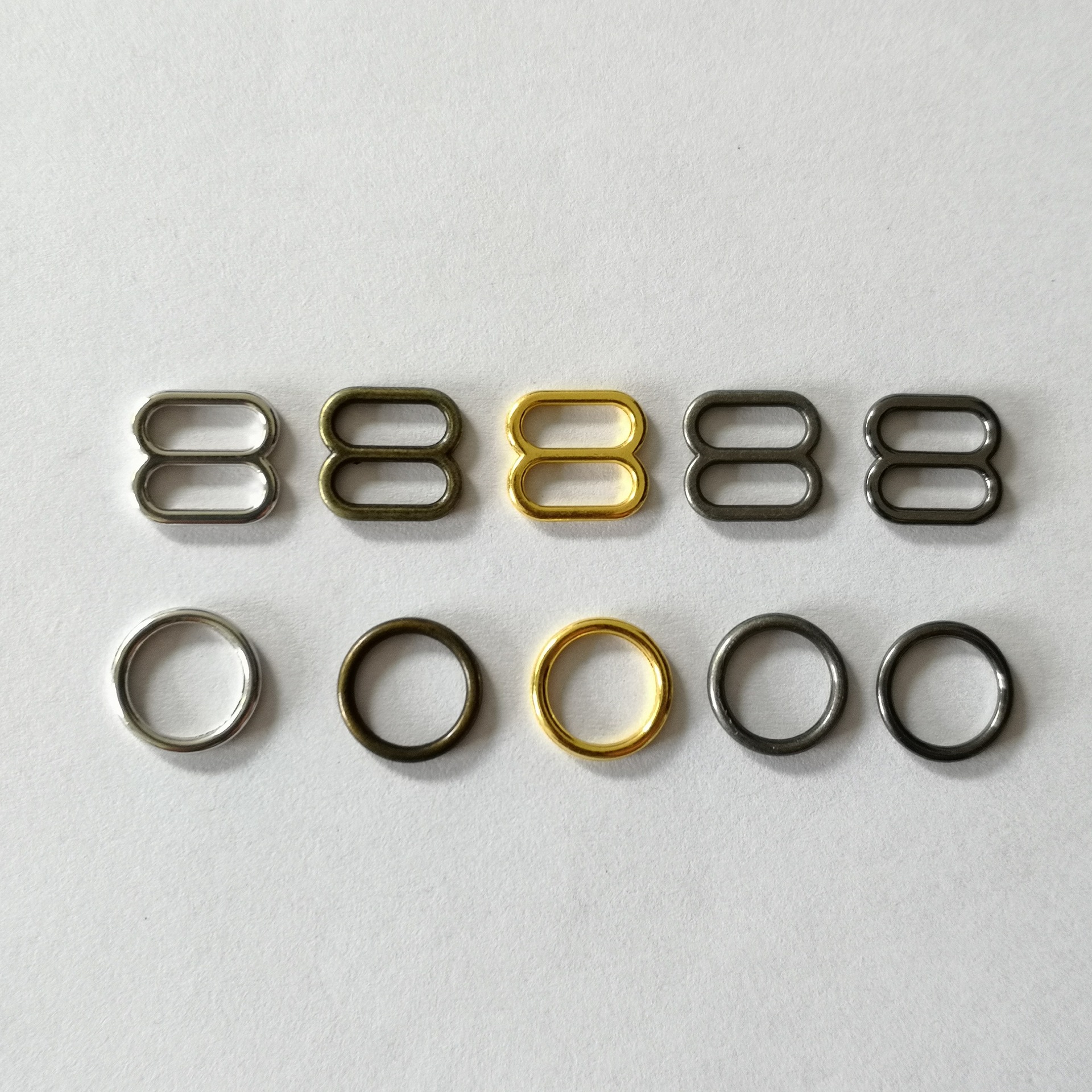 新款扣肩带扣文胸扣 锌合金电镀8字调节扣 内衣文胸纽扣定制批发